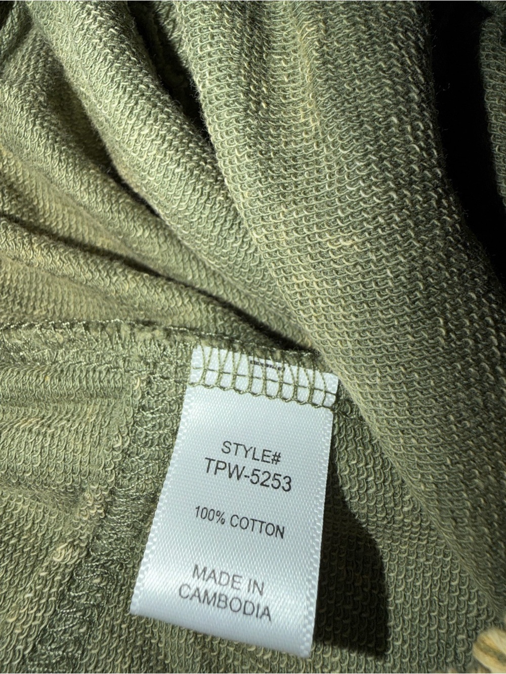 Zenana Outfitters French Terry Olive Wash Flare Drawstring Pants NWOT - Picture 10 of 10